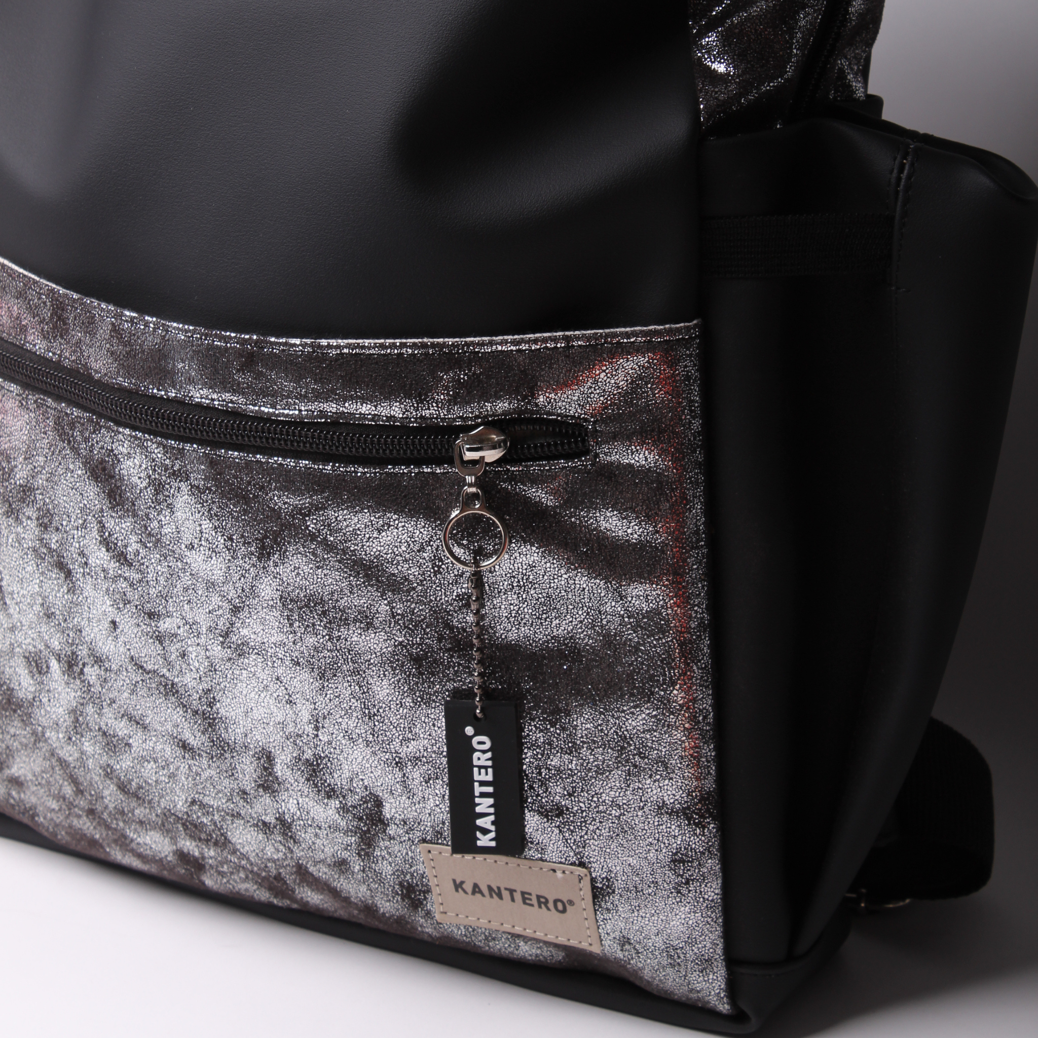 בייביבום כסוף משופשף ושחור