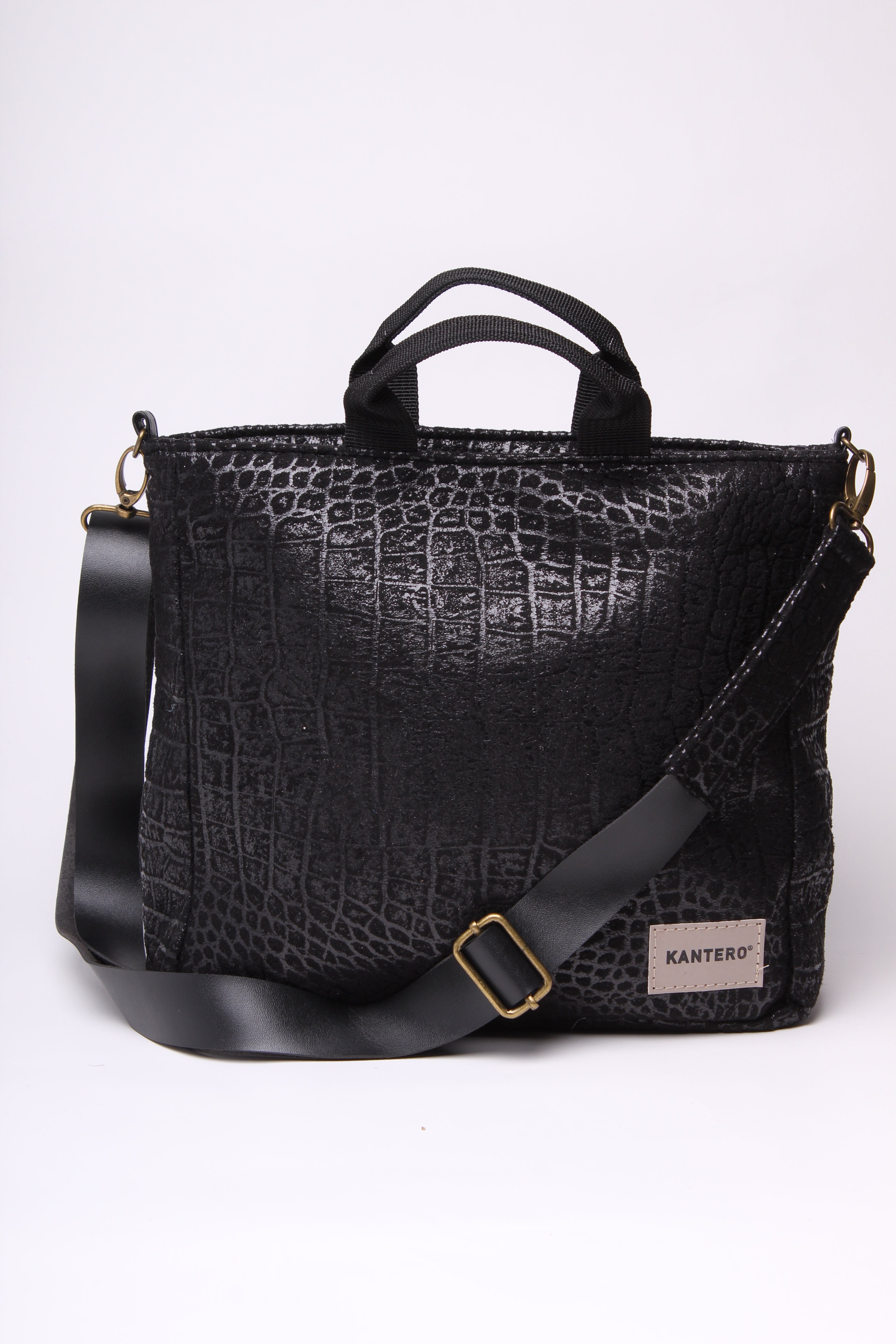 מיני פליפ הדפס תנין שחור