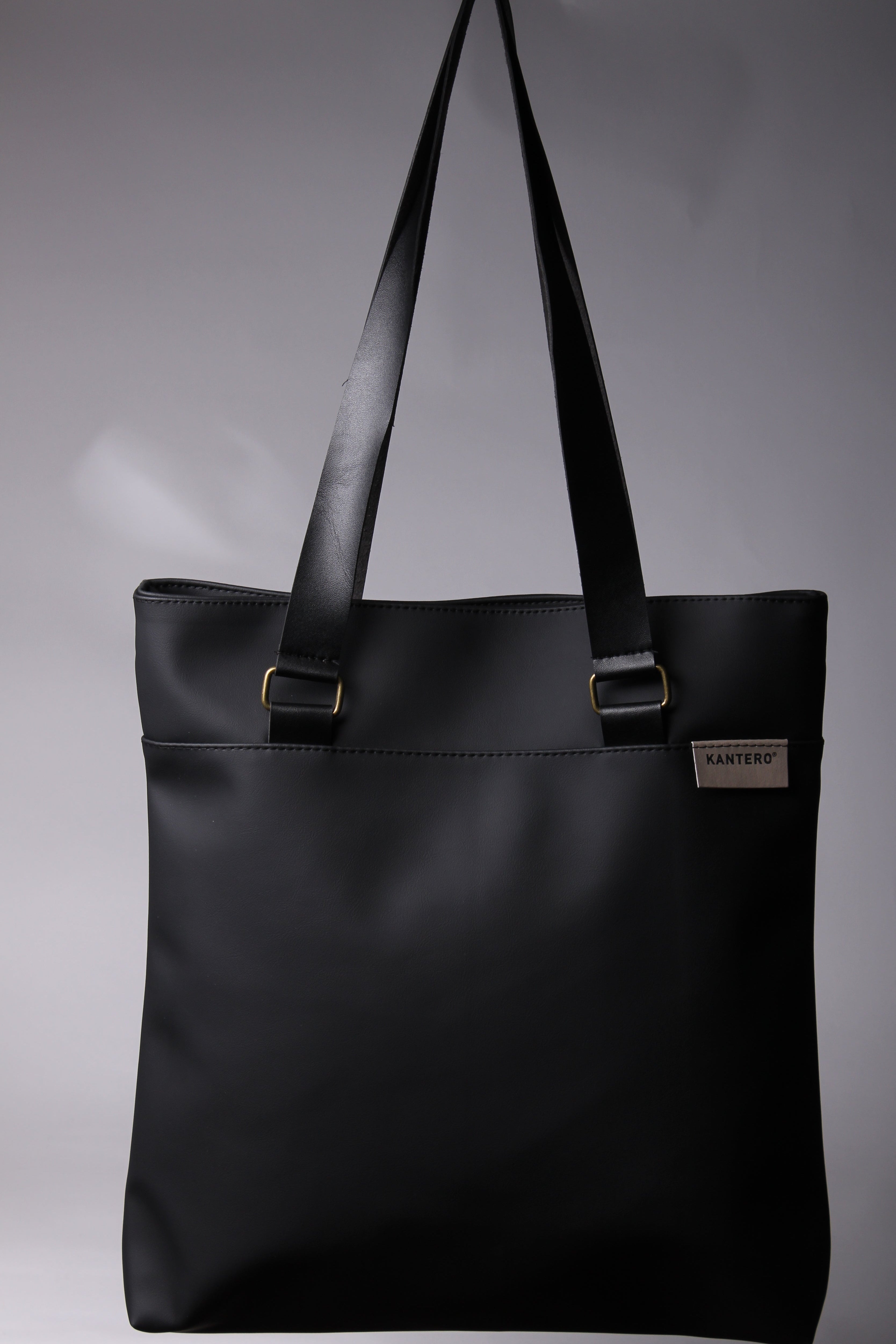 תיק כתף שחור מט