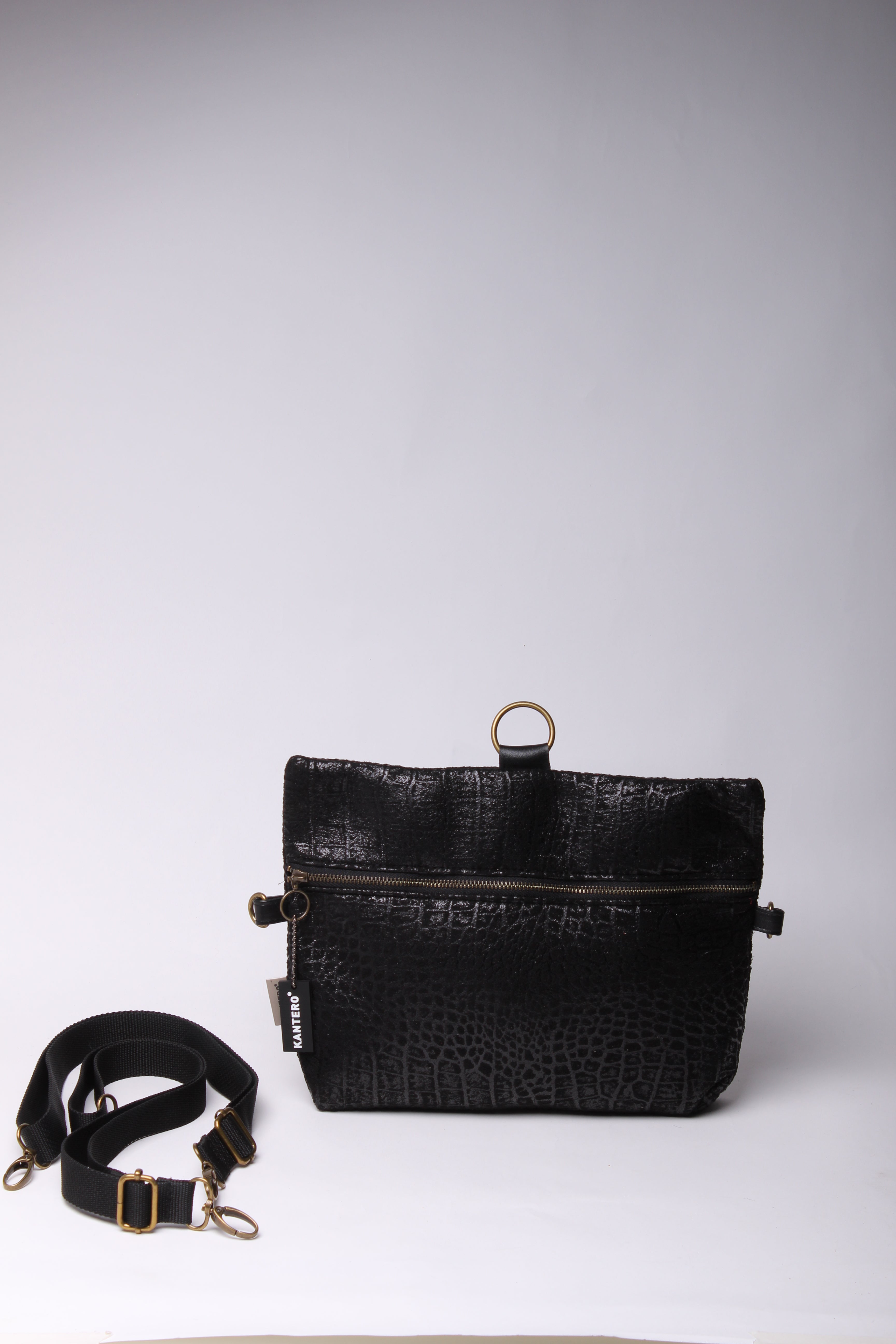 4 ב-1 הדפס תנין שחור