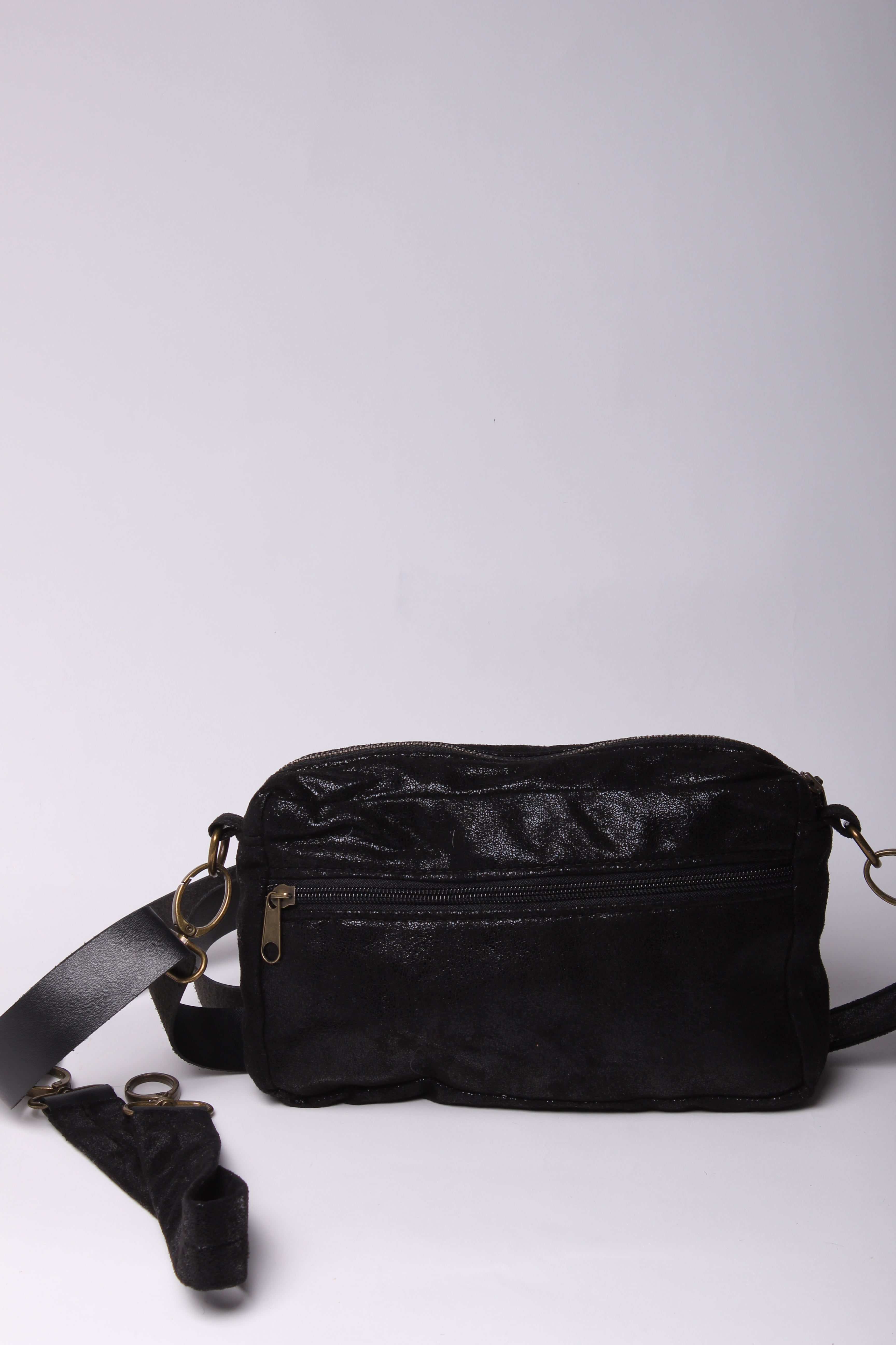 תיק צד קטן EDIT - שחור נצנצים