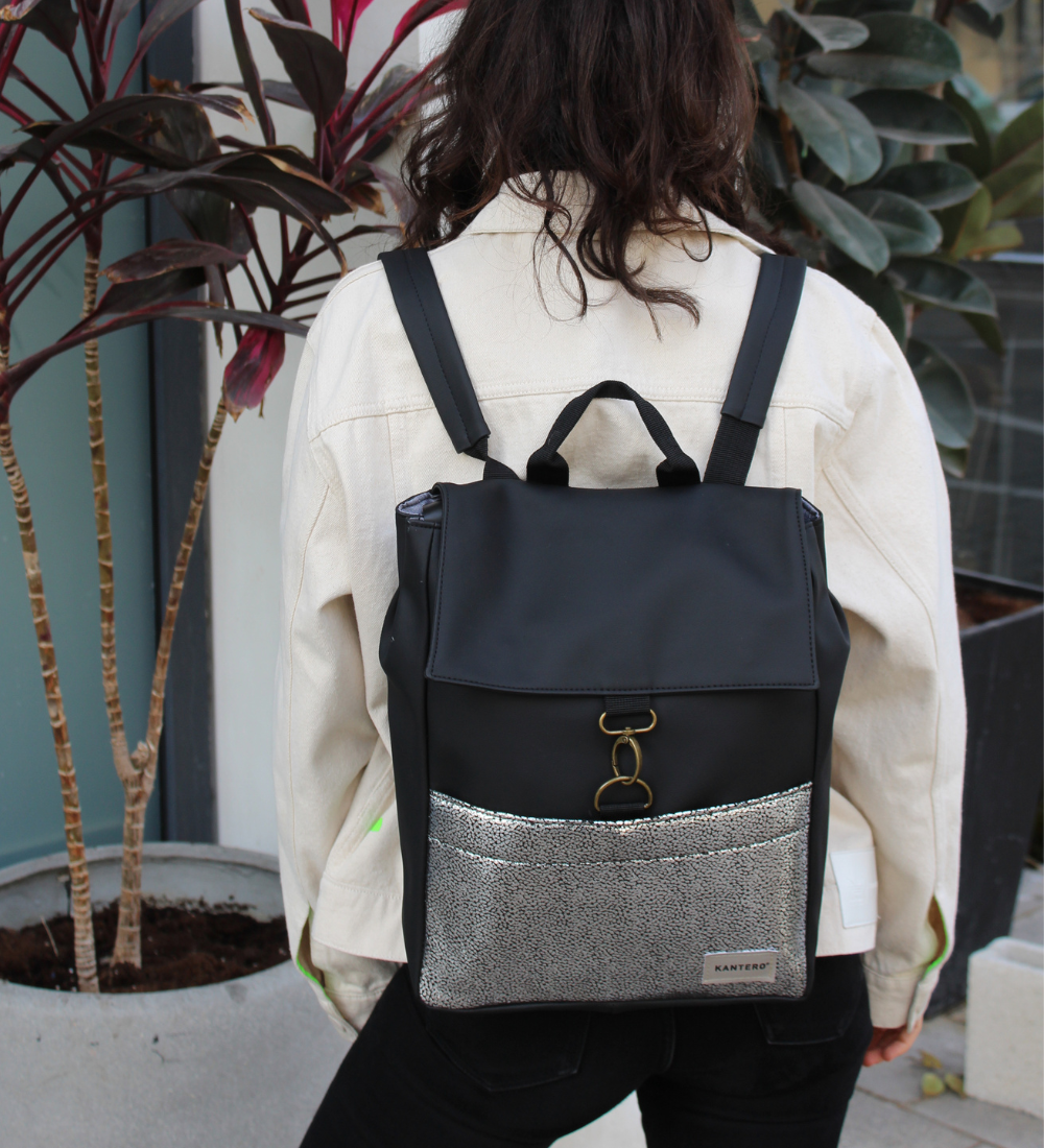 אקספרט נצנצים כסוף כהה ושחור