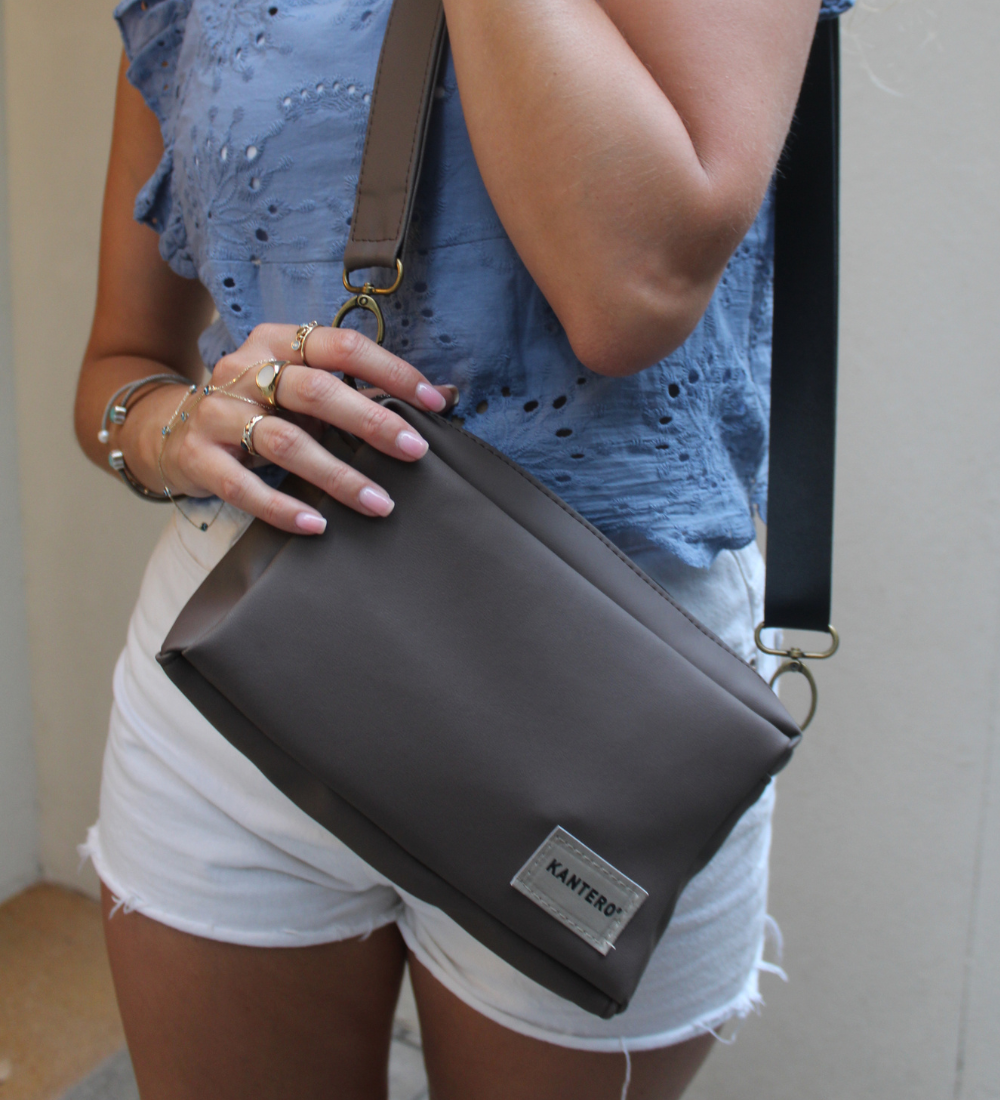 תיק צד קטן EDIT-חום בהיר