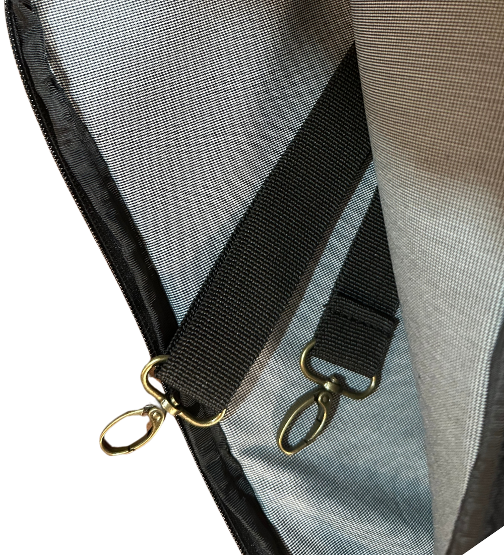 קייס לפטופ הדפס תנין שחור ושחור