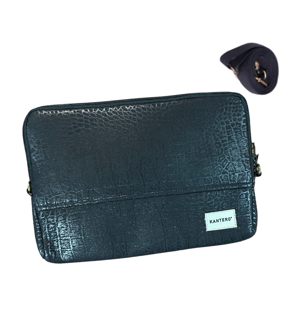 קייס לפטופ הדפס תנין שחור