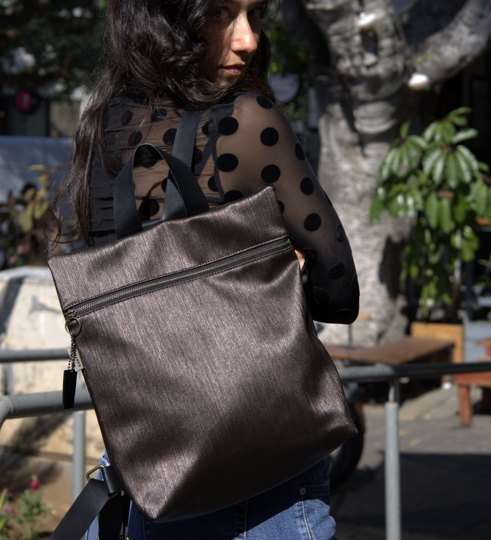 מיני מלבן חום משויף