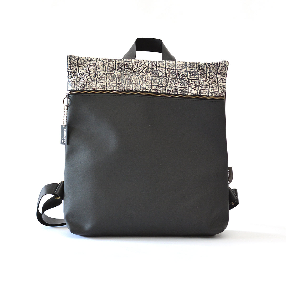 מלבן הדפס תנין ושחור