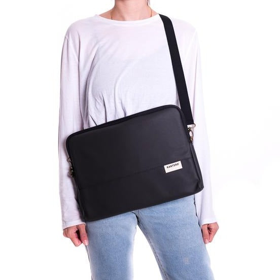 קייס לפטופ שחור מט