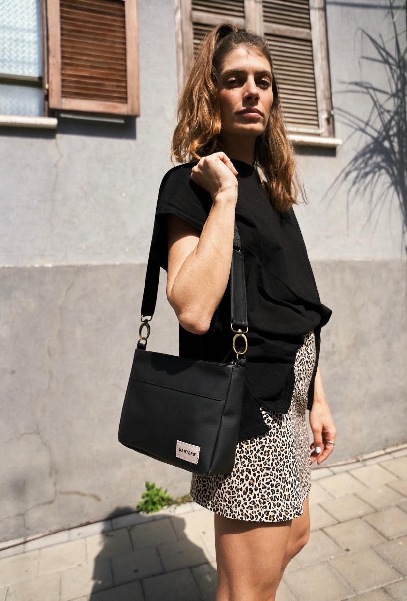 תיק צד SLIDE- שחור מט