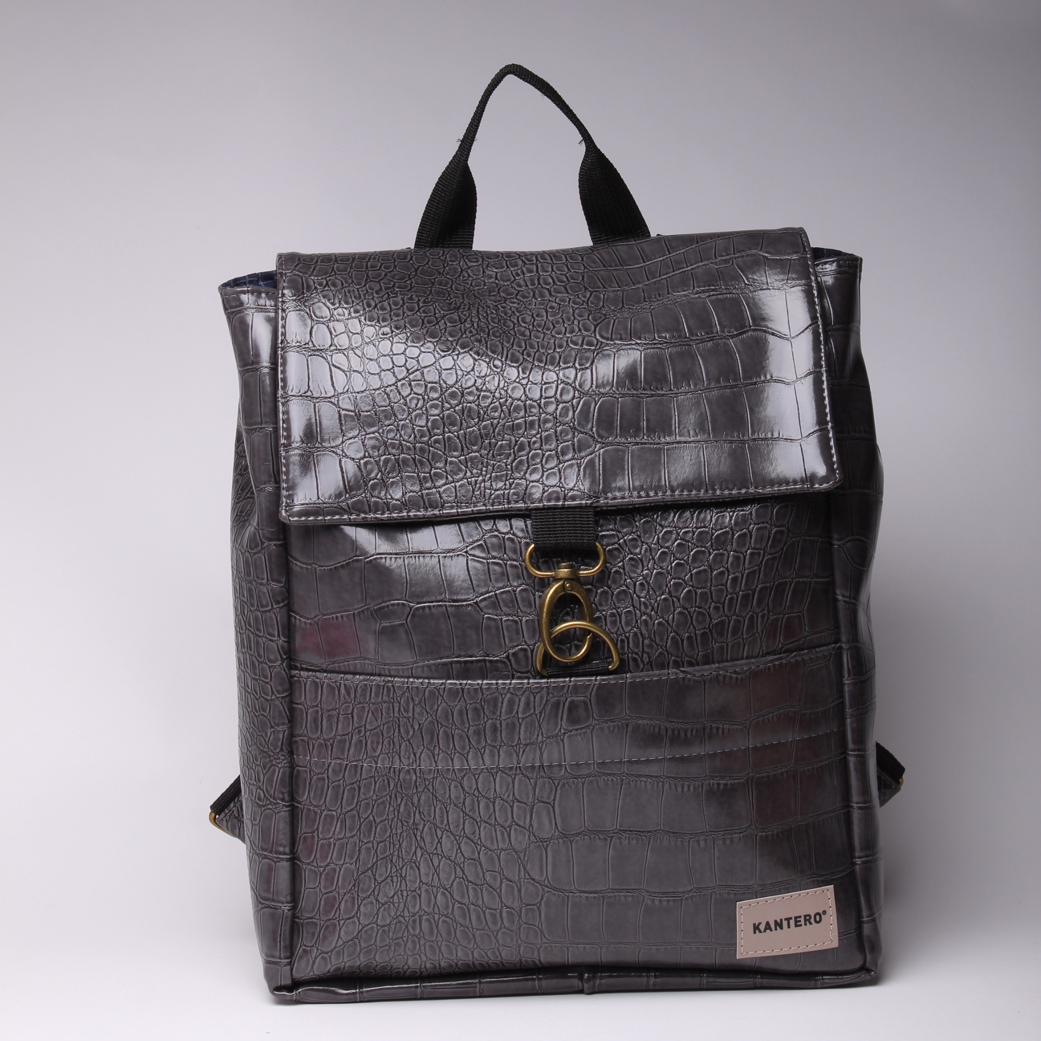 אקספרט קרוקו אפור מבריק