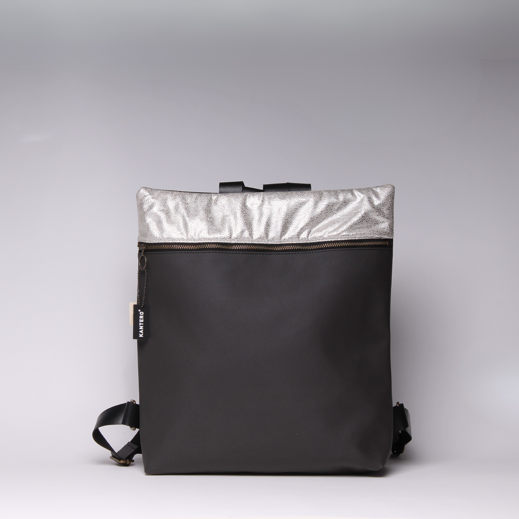 מלבן נצנצים כסוף בהיר ושחור