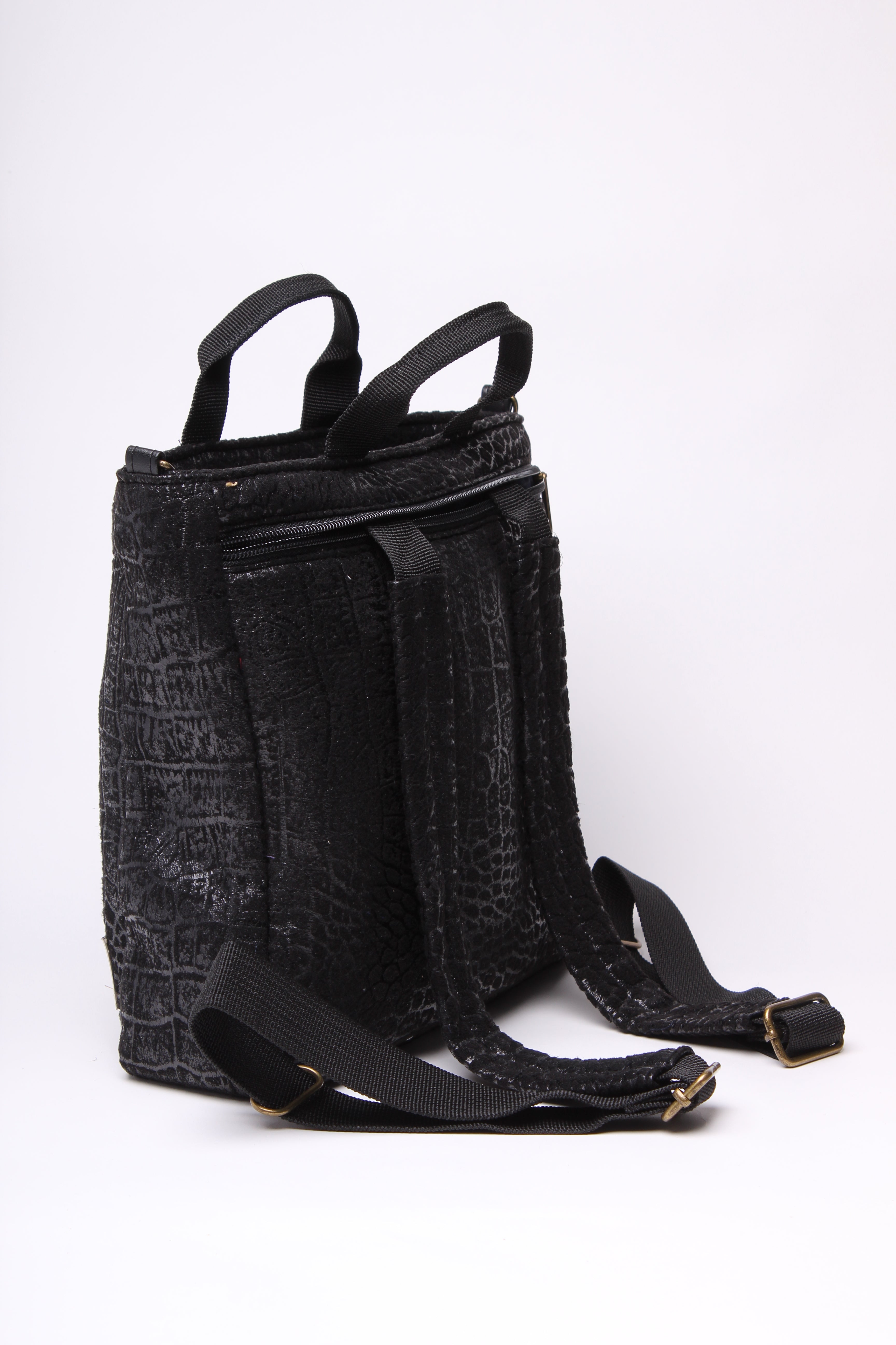 מיני פליפ הדפס תנין שחור