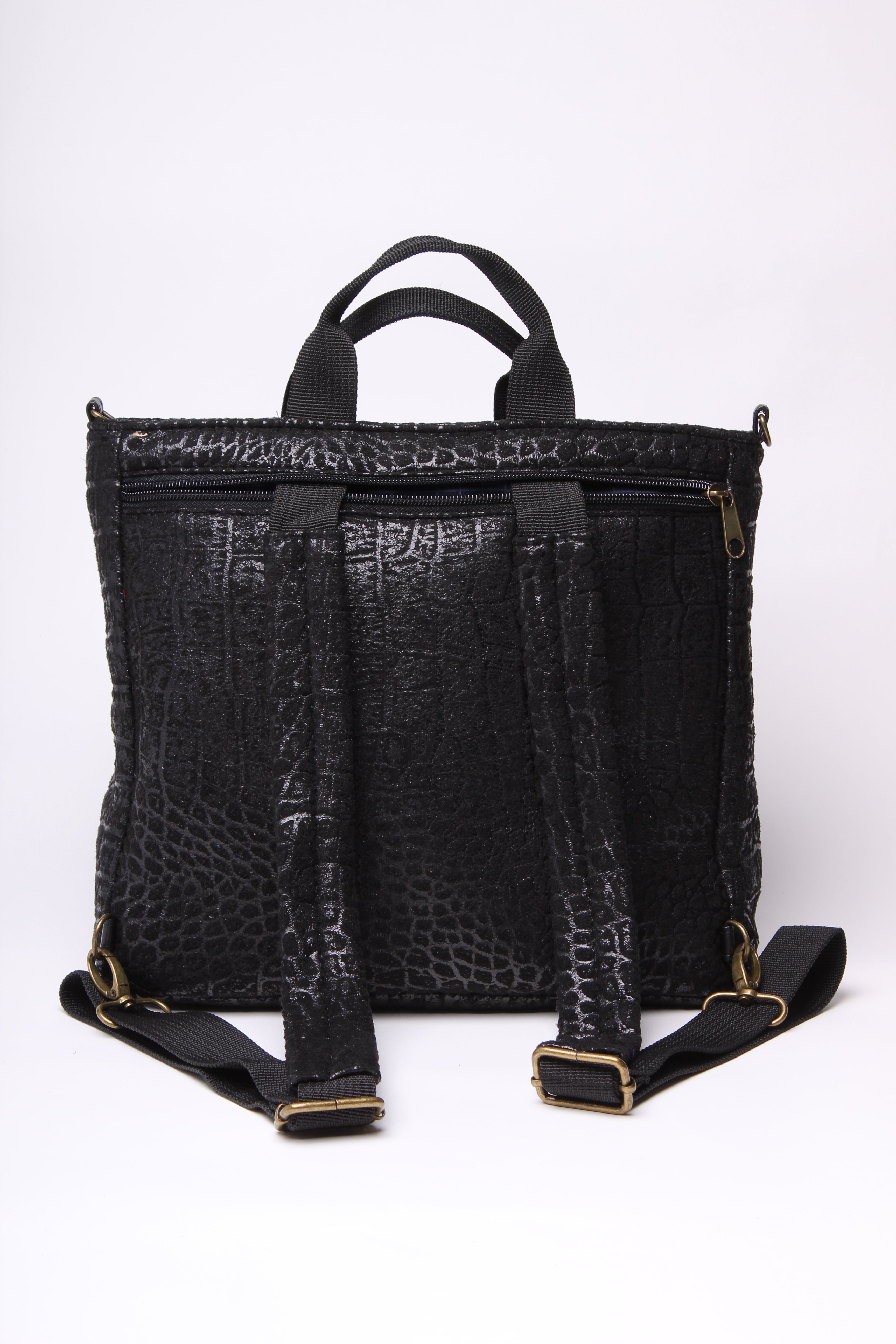 מיני פליפ הדפס תנין שחור