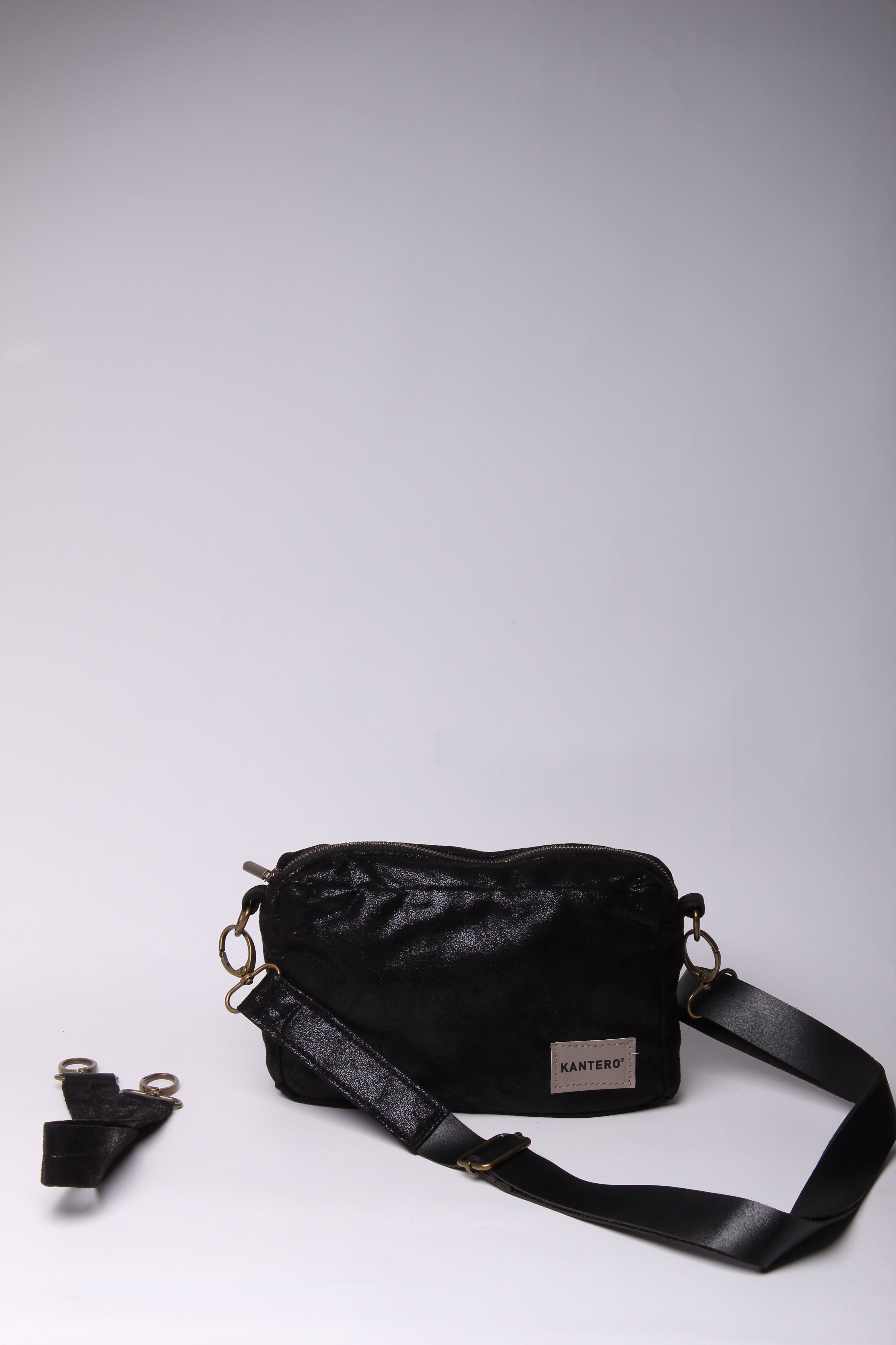 תיק צד קטן EDIT - שחור נצנצים