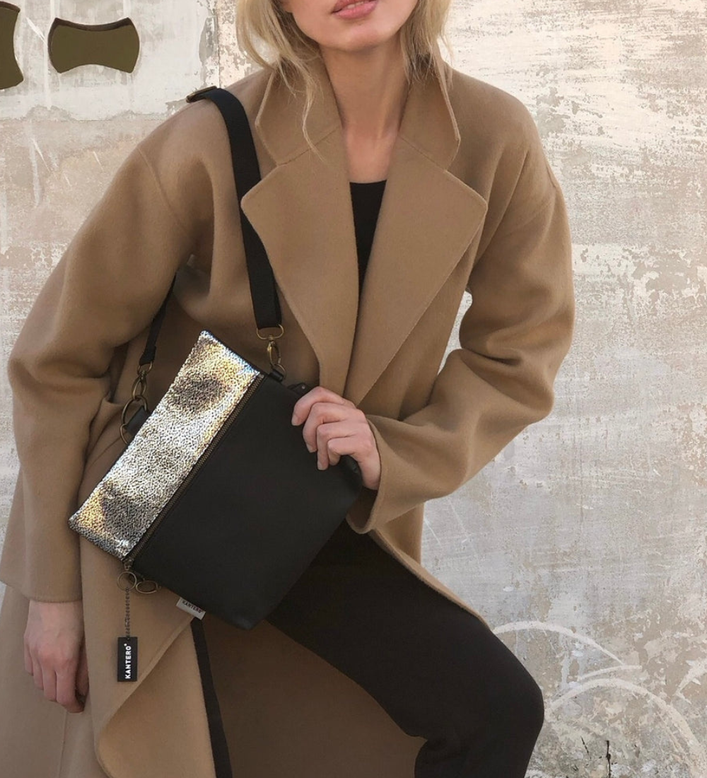 מיני 4 ב-1 נצנצים כסוף כהה ושחור