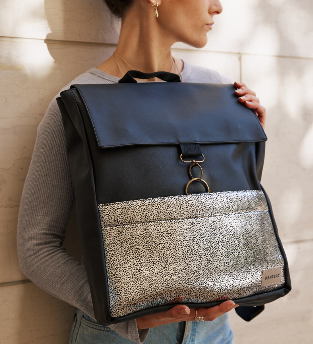 אקספרט פלוס נצנצים כסוף ושחור