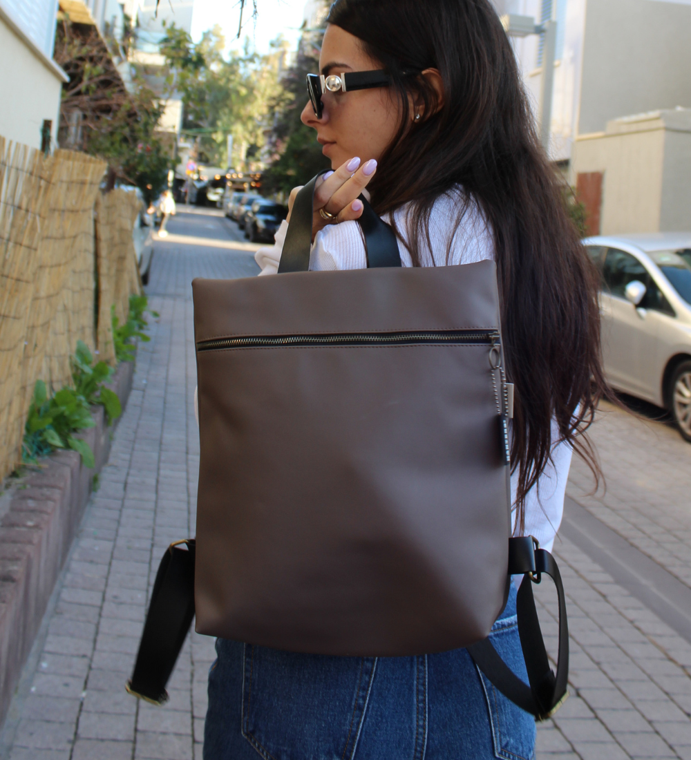 מיני מלבן חום בהיר