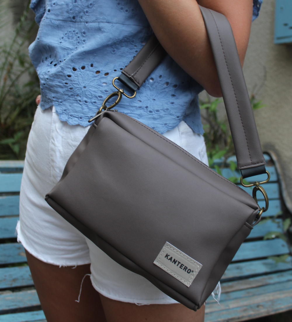 תיק צד קטן EDIT-חום בהיר