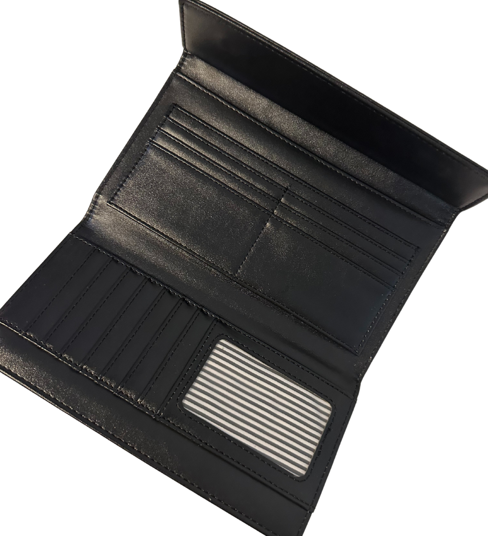 ארנק גדול שחור קלאסי