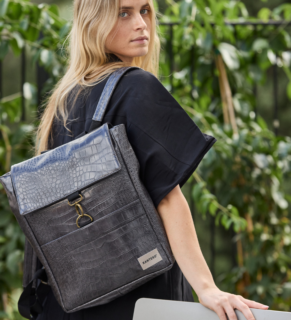 אקספרט קרוקו אפור מבריק