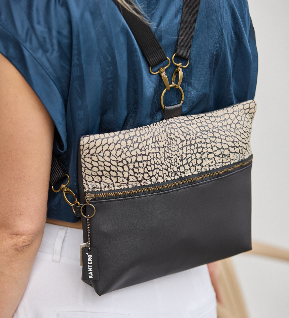 4 ב-1 הדפס תנין ושחור