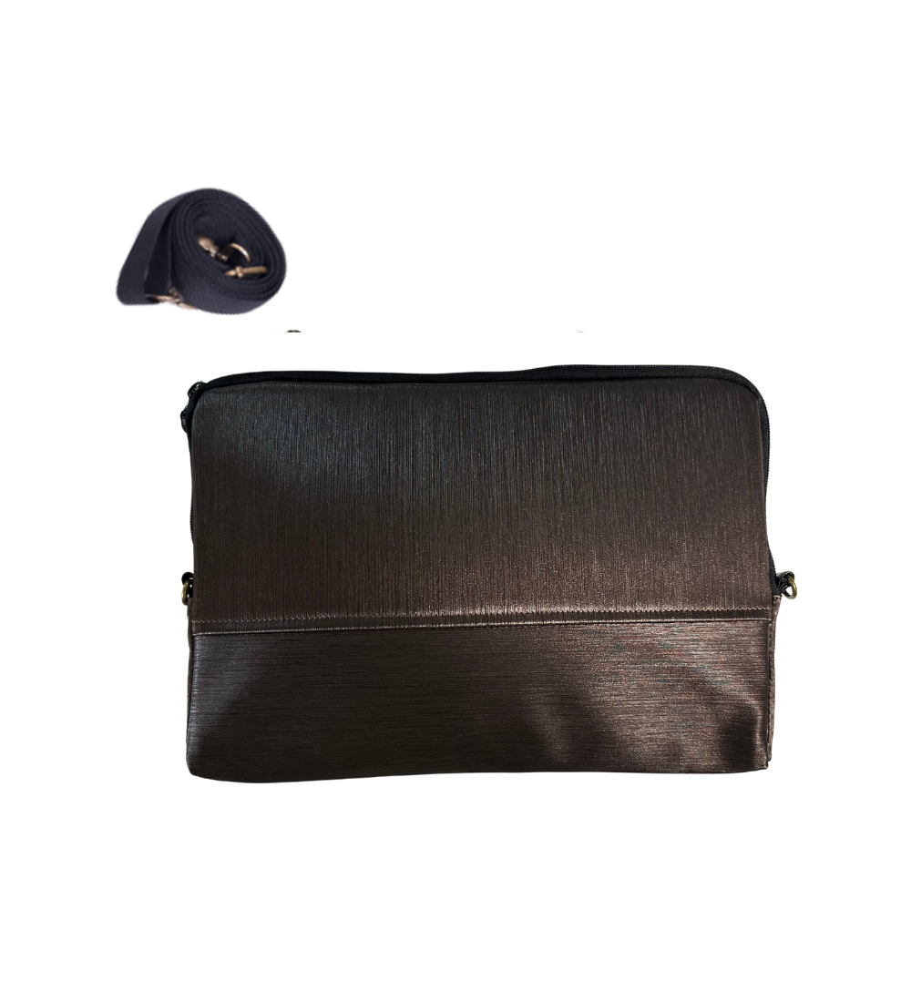 קייס חום מבריק משויף