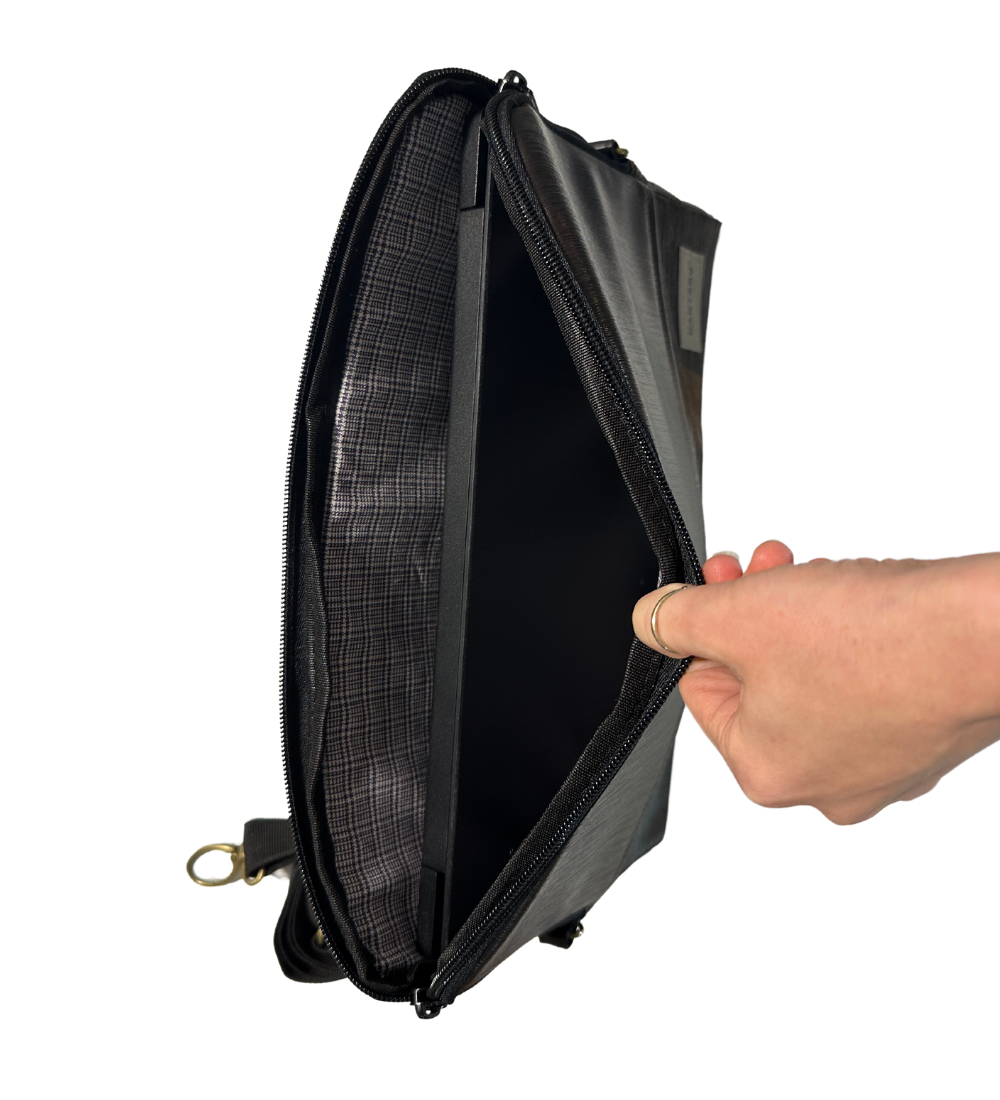 קייס חום מבריק משויף