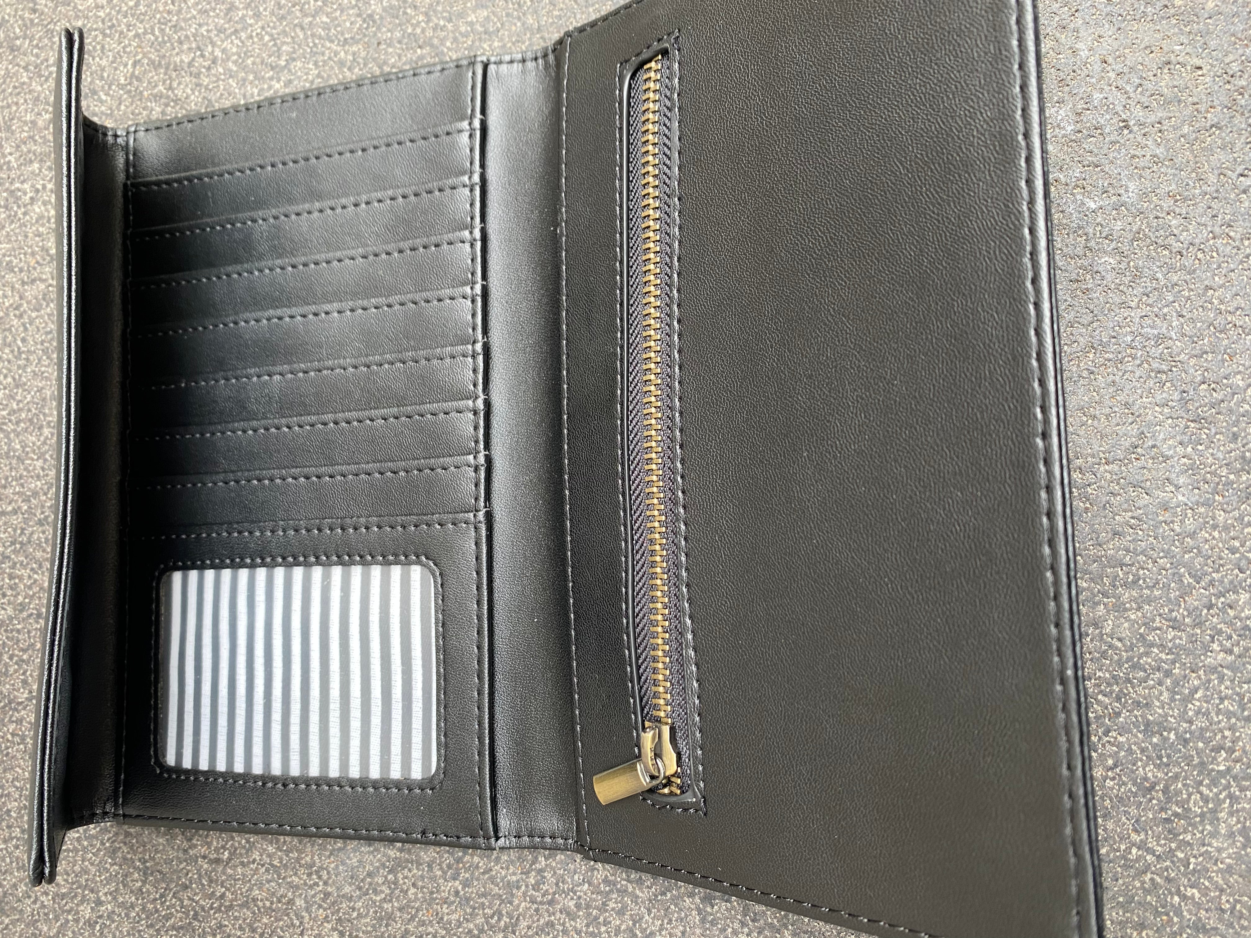 ארנק בינוני שחור וינטג׳